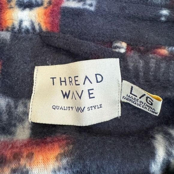 Thread Wave Mens Polar Fleece Overshirt with Long Sleeves size al NWOT - Picture 6 of 9